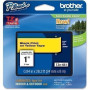 Brother TZES651 Adhesive Cassette Tape 24 mm Black/Yellow