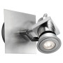 Massive Poppy LED Coat Hook Brushed Steel 1 x 4 W GU10 230 V