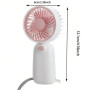 Mini Handheld Fan, Battery Operated, Portable for Summer and Outdoor Use (Batteries Not Included) - Grey