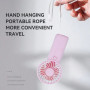 Mini Handheld Fan, Battery Operated, Portable for Summer and Outdoor Use (Batteries Not Included) - Pink