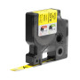 DYMO ® Rhino Industrial Flexible Nylon Labels, 1/2" x 11.5', Black Print on Yellow Tape