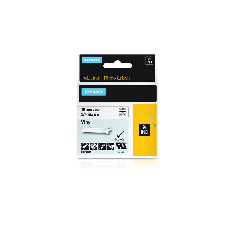 DYMO 18445 label-making tape Black on white