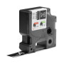 DYMO ® Rhino Industrial Vinyl Labels, 3/4", White Print on Black Tape