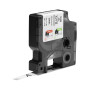 DYMO Rhino étiquettes industrielles autocollantes en polyester | 9 mm x 3,5 m | impression en noir sur fond blanc
