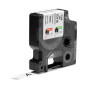 DYMO ® Rhino Industrial Permanent Polyester Labels, 1/2", Black Print on White Tape