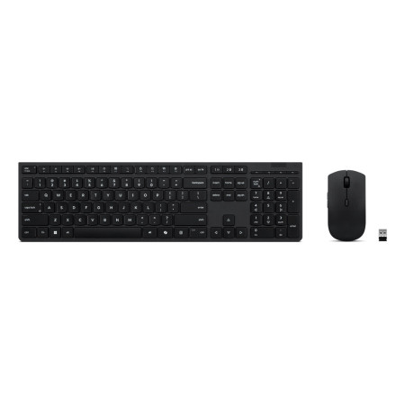 Lenovo 4X31R64325 keyboard Mouse included Office RF Wireless + Bluetooth French Black