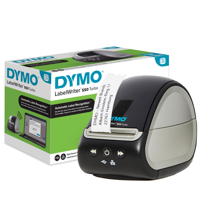 DYMO LabelWriter 550 Turbo imprimante d'étiquettes | Étiqueteuse avec impression thermique directe haute vitesse |