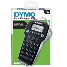 DYMO LabelManager ® Étiqueteuse 160 | Clavier AZERTY | Imprimante Portable d'Étiquettes Autocollantes