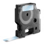 DYMO D1 étiquettes autocollantes authentiques | rouleau de 12 mm x 7 m | impression en noir sur fond transparent | pour