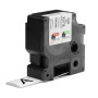 DYMO ® Rhino Industrial Heat-Shrink Labels, 1" Tube, Black Print on White