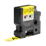 DYMO ® Rhino Industrial Flexible Nylon Labels, 3/4" x 11.5', Black Print on Yellow Tape