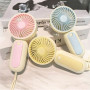 Mini ventilateur portatif à pile, portable pour l'été et pour l'extérieur (piles non incluses) - Gris
