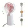 Mini ventilateur portatif à pile, portable pour l'été et pour l'extérieur (piles non incluses) - Gris
