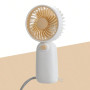 Mini ventilateur portatif à pile, portable pour l'été et pour l'extérieur (piles non incluses) - Gris