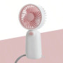 Mini ventilateur portatif à pile, portable pour l'été et pour l'extérieur (piles non incluses) - Gris