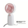 Mini ventilateur portatif à pile, portable pour l'été et pour l'extérieur (piles non incluses) - Gris