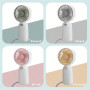 Mini ventilateur portatif à pile, portable pour l'été et pour l'extérieur (piles non incluses) - Gris