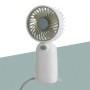 Mini ventilateur portatif à pile, portable pour l'été et pour l'extérieur (piles non incluses) - Rose