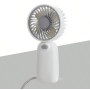 Mini ventilateur portatif à pile, portable pour l'été et pour l'extérieur (piles non incluses) - Rose