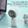 Mini ventilateur portatif à pile, portable pour l'été et pour l'extérieur (piles non incluses) - Rose