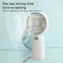Mini ventilateur portatif à pile, portable pour l'été et pour l'extérieur (piles non incluses) - Rose