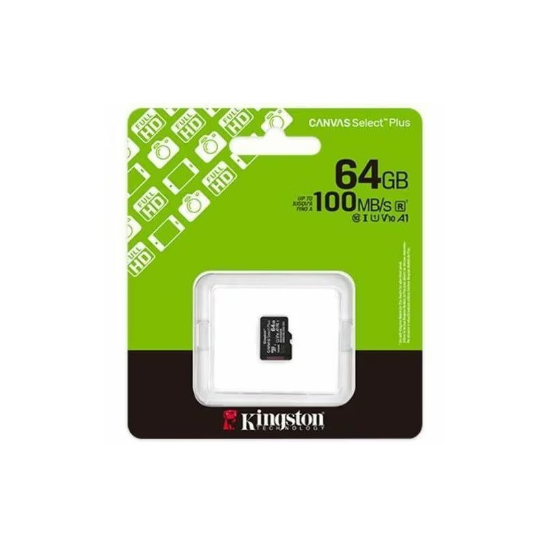 Carte microSDXC Kingston Canvas Select Plus - 64 Go