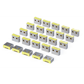 StarTech.com Bouchons de Remplacement pour Bloqueur de Port USB-A, lot de 25 Inserts Verrouillables Compatibles