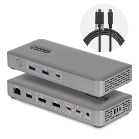 StarTech.com 208UE-USB4-DOCK station d'accueil Avec fil Gris