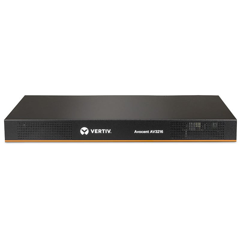 Vertiv Avocent AV 3216 commutateur écran, clavier et souris Grille de montage Noir