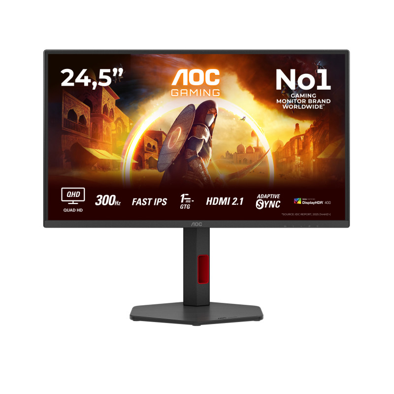 AOC G4 Q25G4SR computer monitor 24.5" 2560 x 1440 pixels Quad HD LED Black, Red