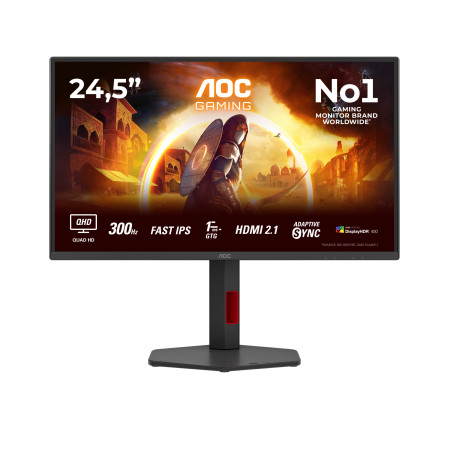 AOC G4 Q25G4SR computer monitor 24.5" 2560 x 1440 pixels Quad HD LED Black, Red