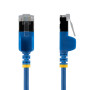 StarTech.com Câble Ethernet CAT6a Ultrafin Bleu de 1,5m, Sans Accroc, FTP, Fil de Cuivre Nu Pur, Cordon Patch Réseau RJ45 fin