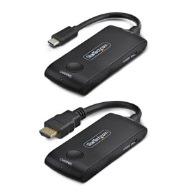 StarTech.com 4KUSBC-WIRELESS-65FT AV extender AV transmitter & receiver Black
