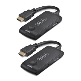 StarTech.com 4KHDMI-WIRELESS-65FT AV extender AV transmitter & transceiver Black