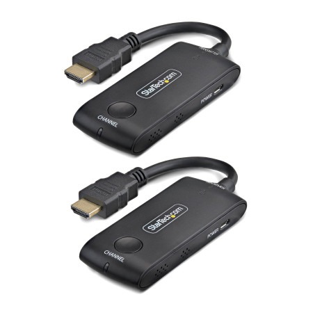 StarTech.com 4KHDMI-WIRELESS-65FT extension audio/video Émetteur et émetteur-récepteur AV Noir