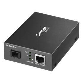 TP-Link Omada MC212CS-2 convertisseur de support réseau 1000 Mbit/s 1550 nm Monomode Noir