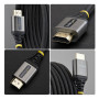 StarTech.com HDMI2-FLEX-4K60-1M HDMI cable 39.4" (1 m) HDMI Type A (Standard) Black, Silver