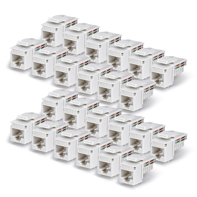 StarTech.com C6KEY110WHE24PK keystone module