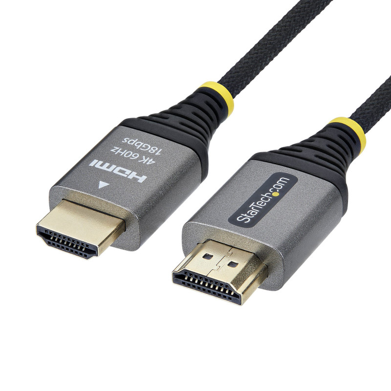 StarTech.com HDMI2-FLEX-4K60-3M HDMI cable 118.1" (3 m) HDMI Type A (Standard) Black, Silver
