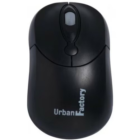 Souris Urban Factory Crazy - USB - Noir - Câble - 800 dpi