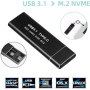 Abauoat Boîtier M.2 SSD NVME,USB Adaptateur Externe USB3.1 Gen2