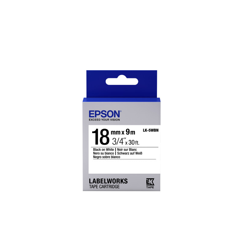 Epson LK-5WBN label-making tape Black on white
