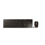 CHERRY DW 9100 SLIM keyboard Mouse included Universal RF Wireless + Bluetooth AZERTY French Black