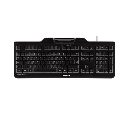 CHERRY KC 1000 SC keyboard Office USB AZERTY French Black
