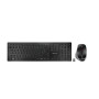 CHERRY DW 9500 SLIM clavier Souris incluse Universel RF sans fil + Bluetooth AZERTY Français Noir, Gris
