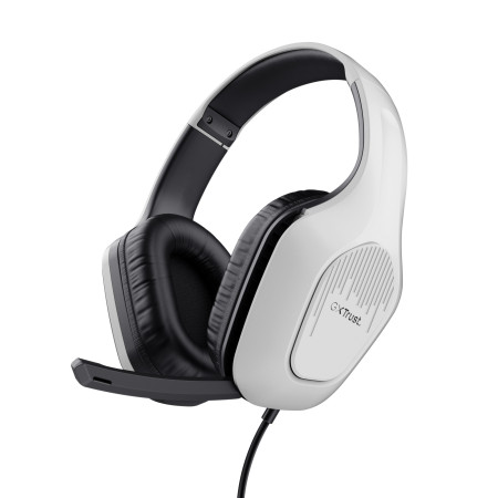 Trust GXT 415W Zirox Casque Avec fil Arceau Gaming Blanc