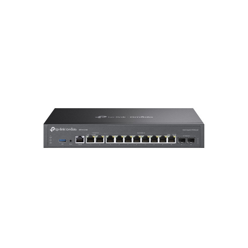 TP-Link Omada ER7412-M2 wired router 2.5 Gigabit Ethernet, Gigabit Ethernet Black