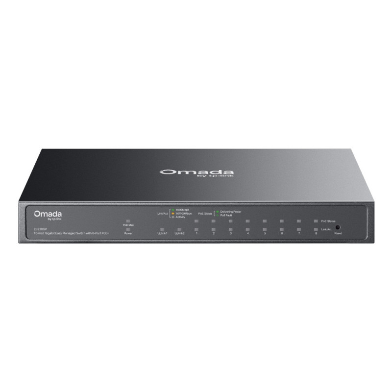 TP-Link Omada ES210GP commutateur réseau Géré L2 Gigabit Ethernet (10/100/1000) Connexion Ethernet, supportant l'alimentation