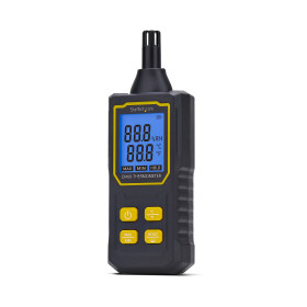 StarTech.com Thermomètre/Humidimètre Numérique de Poche, Hygromètre avec Grand Écran LCD, Thermomètre Portable pour Salles de