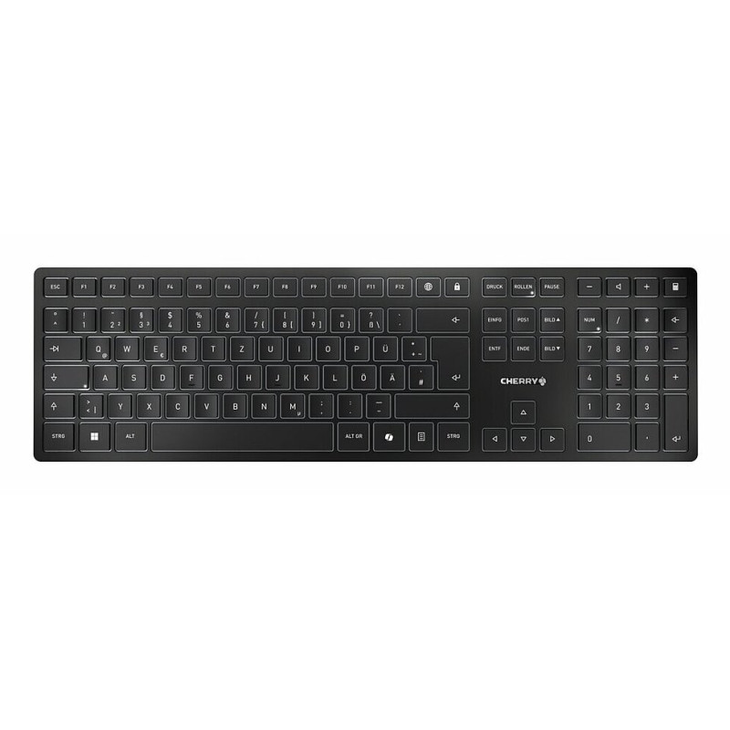 CHERRY KW 9100 SLIM keyboard Universal RF Wireless + Bluetooth QWERTY Portuguese Black, Gray